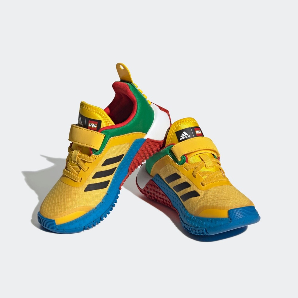 adidas Kids' Sneakers in Yellow, Blue, and Red LEGO x Adidas